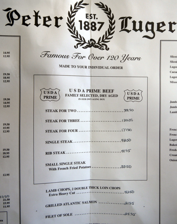 peter luger steakhouse Peter luger york city steakhouse nyc food businessinsider why choose board