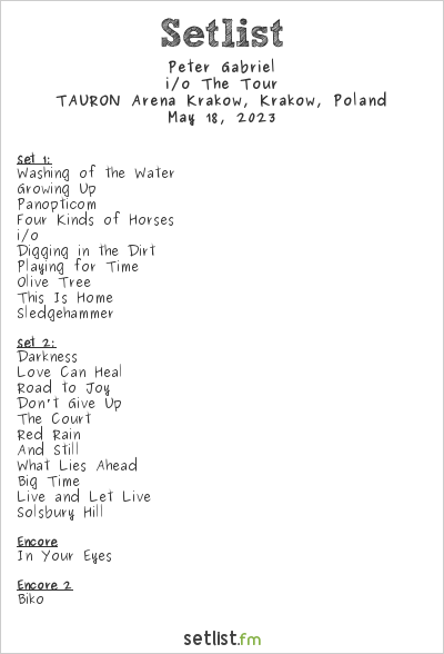 peter gabriel setlist Peter gabriel setlist 2024- songs list, tour schedule