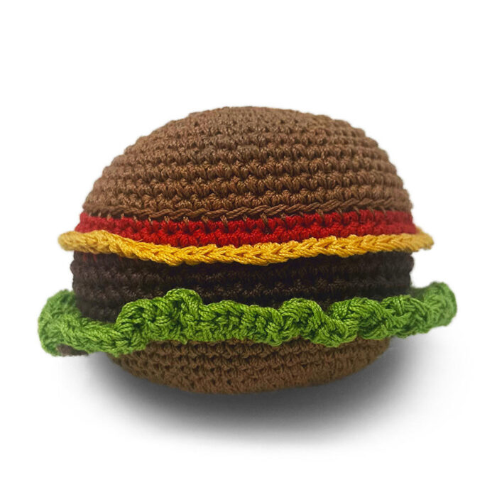 Crochet Burger Toy - Image 1