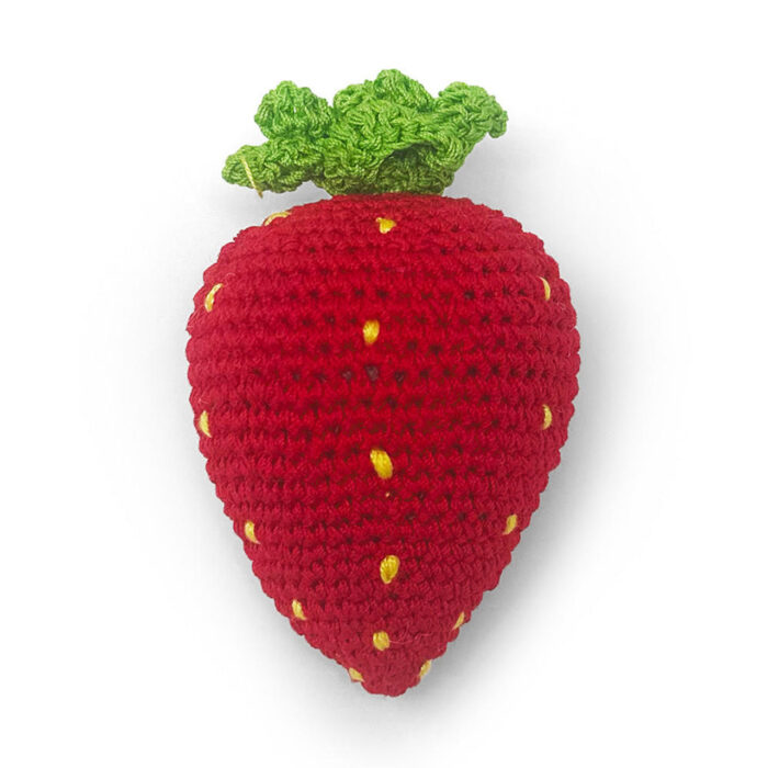 Crochet Strawberry Toy - Image 1