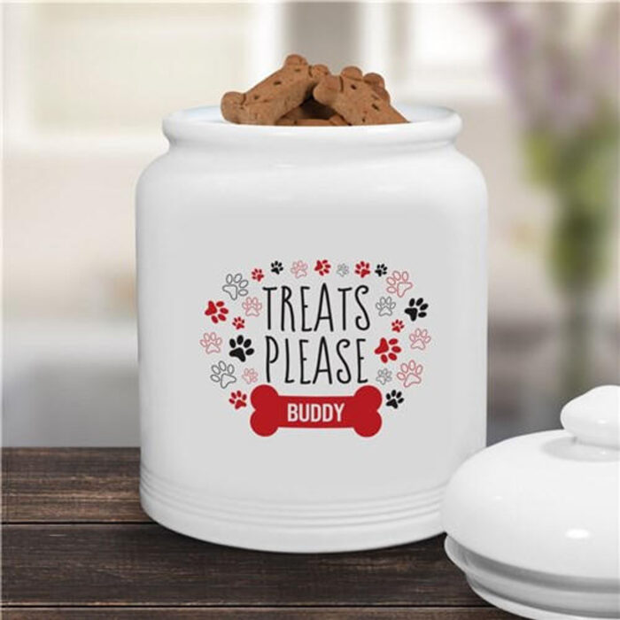 Personalized Treats Please Treat Jar - Image 1