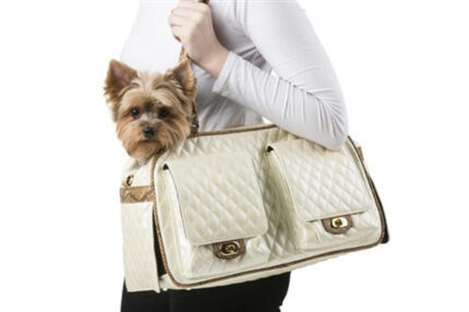 Marlee Ivory Quilted with Snake Carrier from PETOTE®