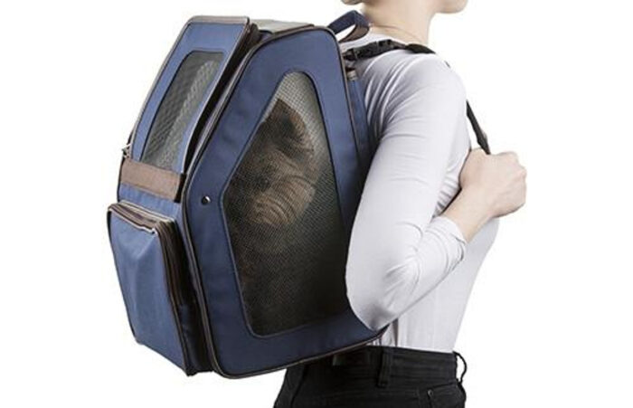 RIO Classic Navy Rolling Carrier 3 in 1 carrier! Airline Approved Carrier, Back Pack, and Car Seat!! from PETOTE® - Image 2